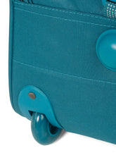 Load image into Gallery viewer, Teal Printed Large Duffle Trolley Bag
