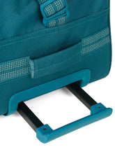 Load image into Gallery viewer, Teal Printed Small Duffel Trolley Bag