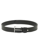 Load image into Gallery viewer, Men’s Genuine Leather Belt, Pebble Grain Texture, Pin Buckle, Rugged Casual Wear, Black