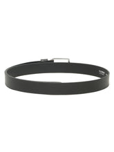 Load image into Gallery viewer, Men’s Genuine Leather Belt, Pebble Grain Texture, Pin Buckle, Rugged Casual Wear, Black