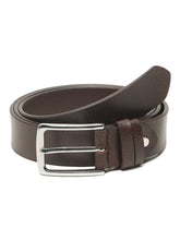 Load image into Gallery viewer, Men’s Genuine Leather Belt, Pebble Grain Texture, Pin Buckle, Rugged Casual Wear, Black