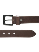 Load image into Gallery viewer, Men’s Genuine Leather Belt, Pebble Grain Texture, Pin Buckle, Rugged Casual Wear