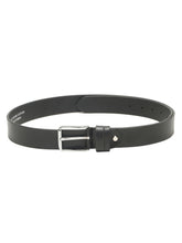 Load image into Gallery viewer, Men’s Genuine Leather Belt, Pebble Grain Texture, Pin Buckle, Rugged Casual Wear, Black