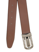 Load image into Gallery viewer, Men Black & Brown Solid Reversible Leather Belt