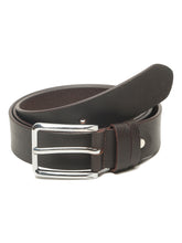 Load image into Gallery viewer, Men’s Genuine Leather Belt, Pebble Grain Texture, Pin Buckle, Rugged Casual Wear, Black