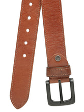 Load image into Gallery viewer, Men’s Genuine Leather Belt, Pebble Grain Texture, Pin Buckle, Rugged Casual Wear
