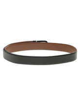 Load image into Gallery viewer, Men Black & Brown Solid Reversible Leather Belt