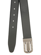Load image into Gallery viewer, Men Black & Brown Solid Reversible Leather Belt
