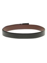 Load image into Gallery viewer, Men Black & Brown Solid Reversible Leather Belt