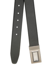 Load image into Gallery viewer, Men Black & Brown Solid Reversible Leather Belt