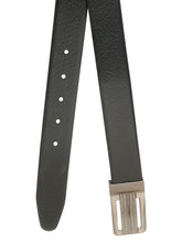 Load image into Gallery viewer, Men Black & Brown Solid Reversible Leather Belt