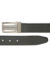 Load image into Gallery viewer, Men Black & Brown Solid Reversible Leather Belt