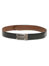 Load image into Gallery viewer, Men Black & Brown Solid Reversible Leather Belt