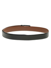 Load image into Gallery viewer, Men Black & Brown Solid Reversible Leather Belt