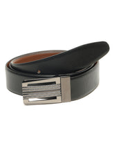 Load image into Gallery viewer, Men Black & Brown Solid Reversible Leather Belt
