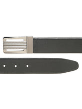 Load image into Gallery viewer, Men Black & Brown Solid Reversible Leather Belt