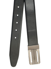 Load image into Gallery viewer, Men Black & Brown Solid Reversible Leather Belt