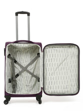 Load image into Gallery viewer, Unisex Purple Solid Soft Sided Trolley Bag
