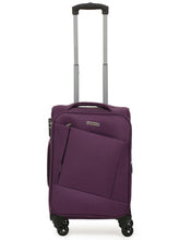 Load image into Gallery viewer, Unisex Purple Solid Soft Sided Trolley Bag