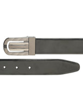 Load image into Gallery viewer, Men Black & Brown Solid Reversible Leather Belt