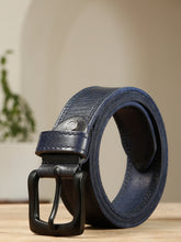 Load image into Gallery viewer, Men’s Genuine Leather Belt, Pebble Grain Texture, Pin Buckle, Rugged Casual Wear