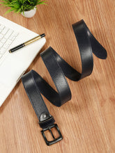 Load image into Gallery viewer, Men’s Genuine Leather Belt, Pebble Grain Texture, Pin Buckle, Rugged Casual Wear
