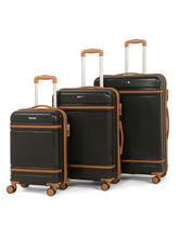 Load image into Gallery viewer, Teakwood Large Hard Shell Travel Trolley Luggage with 360° Dual Spinner Wheels, Unbreakable Scratch-Resistant Body, Side Combination Lock, Heavy-Duty Zippers, Mesh Organizer & Elastic Cross Straps