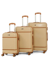 Load image into Gallery viewer, Teakwood Large Hard Shell Travel Trolley Luggage with 360° Dual Spinner Wheels, Unbreakable Scratch-Resistant Body, Side Combination Lock, Heavy-Duty Zippers, Mesh Organizer & Elastic Cross Straps