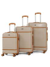 Load image into Gallery viewer, Teakwood Large Hard Shell Travel Trolley Luggage with 360° Dual Spinner Wheels, Unbreakable Scratch-Resistant Body, Side Combination Lock, Heavy-Duty Zippers, Mesh Organizer & Elastic Cross Straps