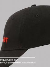Load image into Gallery viewer, Teakwood Unisex Solid Color Adjustable Casual Cap with Metal Buckle Closure, Curved Brim, Structured Six-Panel Design & Embroidered Slogan
