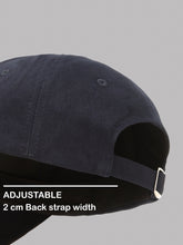 Load image into Gallery viewer, Teakwood Unisex Solid Color Adjustable Casual Cap with Metal Buckle Closure, Curved Brim, Structured Six-Panel Design & Embroidered Slogan