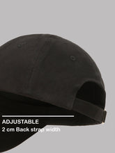 Load image into Gallery viewer, Teakwood Unisex Solid Color Adjustable Casual Cap with Metal Buckle Closure, Curved Brim, Structured Six-Panel Design & Embroidered Slogan
