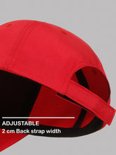 Load image into Gallery viewer, Teakwood Leather Unisex Solid Color Adjustable Casual Sports Cap with Self-Fabric Strap Closure, Curved Brim, Structured Six-Panel Design & Quick Dry Fabric