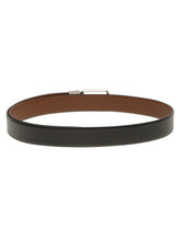 Load image into Gallery viewer, Teakwood Men's Premium Genuine Leather 2-in-1 Reversible Belt | Black & Brown Crosshatch Textured Finish | Nickle Black Radius Pin Buckle | Adjustable 35 mm Dress Belt for Formal, Casual, Office & Business Wear