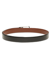 Load image into Gallery viewer, Teakwood Men's Premium Genuine Leather 2-in-1 Reversible Belt | Black & Brown Fine Leather Finish |Nickle Black Radius Pin Buckle | Adjustable 35 mm Dress Belt for Formal, Casual, Office & Business Wear