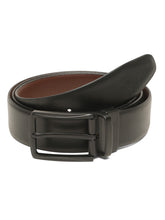 Load image into Gallery viewer, Teakwood Men's Premium Genuine Leather 2-in-1 Reversible Belt | Black & Brown Natural Grain Leather Finish |Matte Black Vector Pin Buckle | Adjustable 35 mm Dress Belt for Formal, Casual, Office & Business Wear