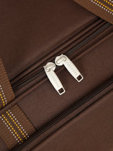 Load image into Gallery viewer, Brown Printed Medium Duffel Trolley Bag