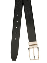 Load image into Gallery viewer, Teakwood Men's Premium Genuine Leather 2-in-1 Reversible Belt | Black & Brown Pebble Grain Leather Finish | Silver Linear Edge Pin Buckle | Adjustable 35 mm Dress Belt for Formal, Casual, Office & Business Wear