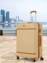 Load image into Gallery viewer, Teakwood Large Hard Shell Travel Trolley Luggage with 360° Dual Spinner Wheels, Unbreakable Scratch-Resistant Body, Side Combination Lock, Heavy-Duty Zippers, Mesh Organizer & Elastic Cross Straps