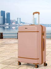 Load image into Gallery viewer, Teakwood Large Hard Shell Travel Trolley Luggage with 360° Dual Spinner Wheels, Unbreakable Scratch-Resistant Body, Side Combination Lock, Heavy-Duty Zippers, Mesh Organizer & Elastic Cross Straps