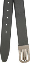 Load image into Gallery viewer, Men Black & Brown Solid Reversible Leather Belt