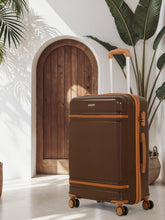 Load image into Gallery viewer, Teakwood Large Hard Shell Travel Trolley Luggage with 360° Dual Spinner Wheels, Unbreakable Scratch-Resistant Body, Side Combination Lock, Heavy-Duty Zippers, Mesh Organizer & Elastic Cross Straps