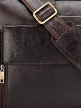 Load image into Gallery viewer, Teakwood Leather Unisex Brown Genuine Leather Laptop Bag