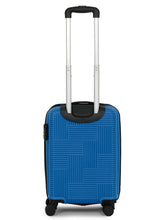 Load image into Gallery viewer, ANDAMAN ROYAL BLUE Textured Zigzag Stripline Unisex Check-in Hardside Cabin Trolley Bag