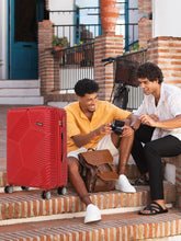 Load image into Gallery viewer, HEXA Textured Hard Sided Cabin Sized Trolley Bag