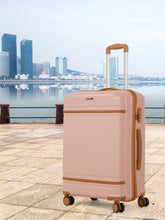 Load image into Gallery viewer, Teakwood Large Hard Shell Travel Trolley Luggage with 360° Dual Spinner Wheels, Unbreakable Scratch-Resistant Body, Side Combination Lock, Heavy-Duty Zippers, Mesh Organizer & Elastic Cross Straps