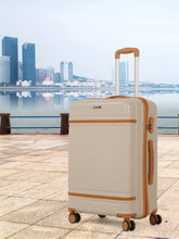 Load image into Gallery viewer, Teakwood Large Hard Shell Travel Trolley Luggage with 360° Dual Spinner Wheels, Unbreakable Scratch-Resistant Body, Side Combination Lock, Heavy-Duty Zippers, Mesh Organizer & Elastic Cross Straps