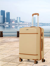 Load image into Gallery viewer, Teakwood Large Hard Shell Travel Trolley Luggage with 360° Dual Spinner Wheels, Unbreakable Scratch-Resistant Body, Side Combination Lock, Heavy-Duty Zippers, Mesh Organizer & Elastic Cross Straps