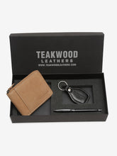 Load image into Gallery viewer, Teakwood Genuine Leather Accessory Gift Set