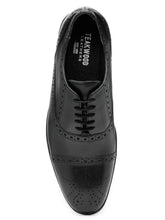 Load image into Gallery viewer, Teakwood Men Black Leather Formal Brogues Shoes